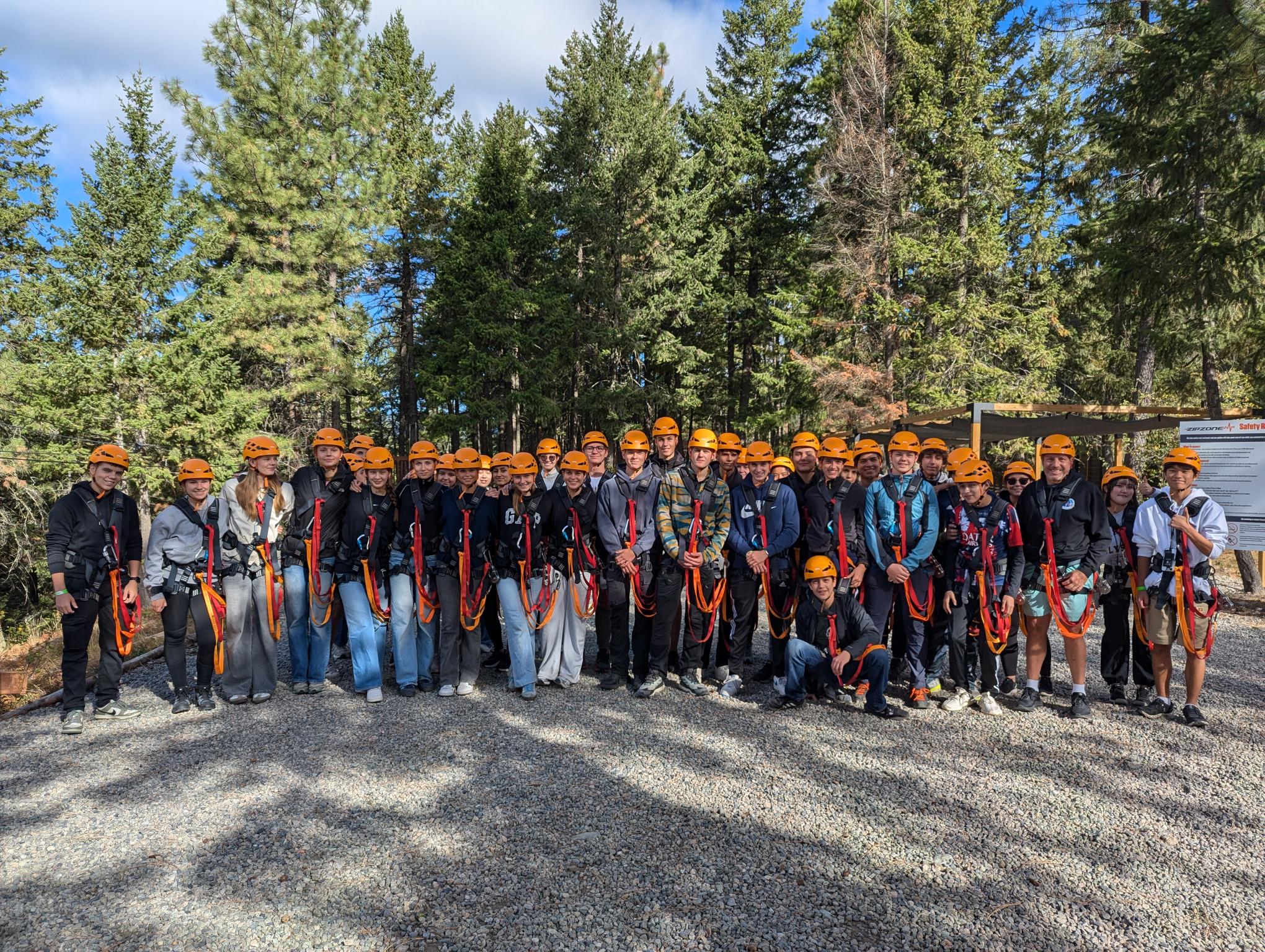 School Group at ZipZone Peachland
